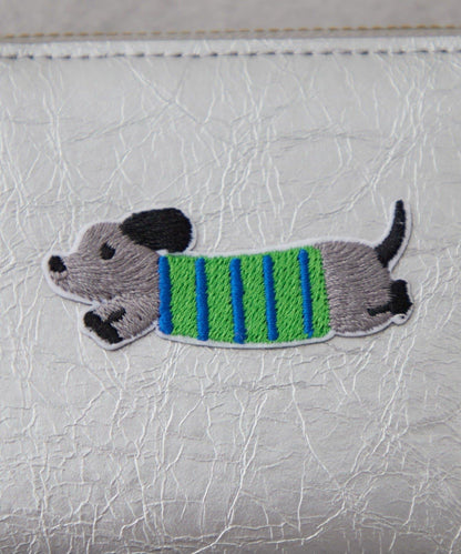 動物刺繡錢包
