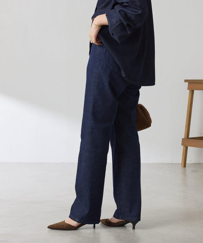 【顯腿長&美腿效果◎】Q.anos直筒牛仔褲