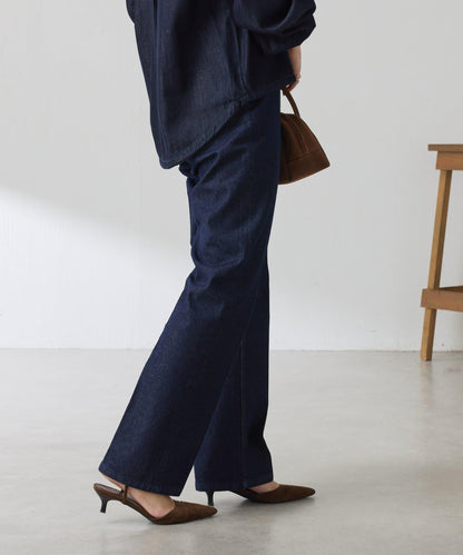 【顯腿長&美腿效果◎】Q.anos直筒牛仔褲