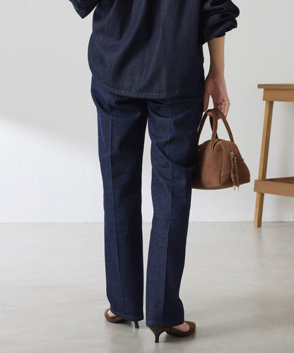 【顯腿長&美腿效果◎】Q.anos直筒牛仔褲