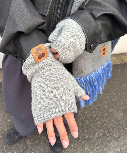 混合彩色半指手套