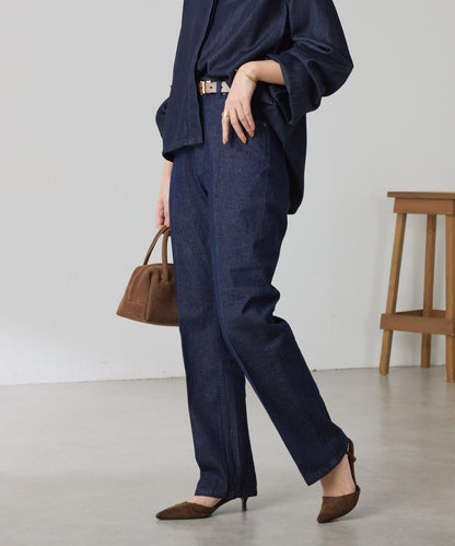 【顯腿長&美腿效果◎】Q.anos直筒牛仔褲