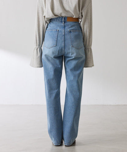 【顯腿長&美腿效果◎】Q.anos直筒牛仔褲