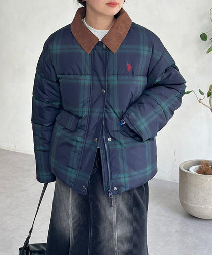 【U.S. POLO ASSN.】燈芯絨領防潑水加棉夾克