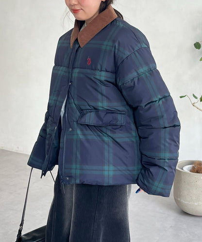 【U.S. POLO ASSN.】燈芯絨領防潑水加棉夾克