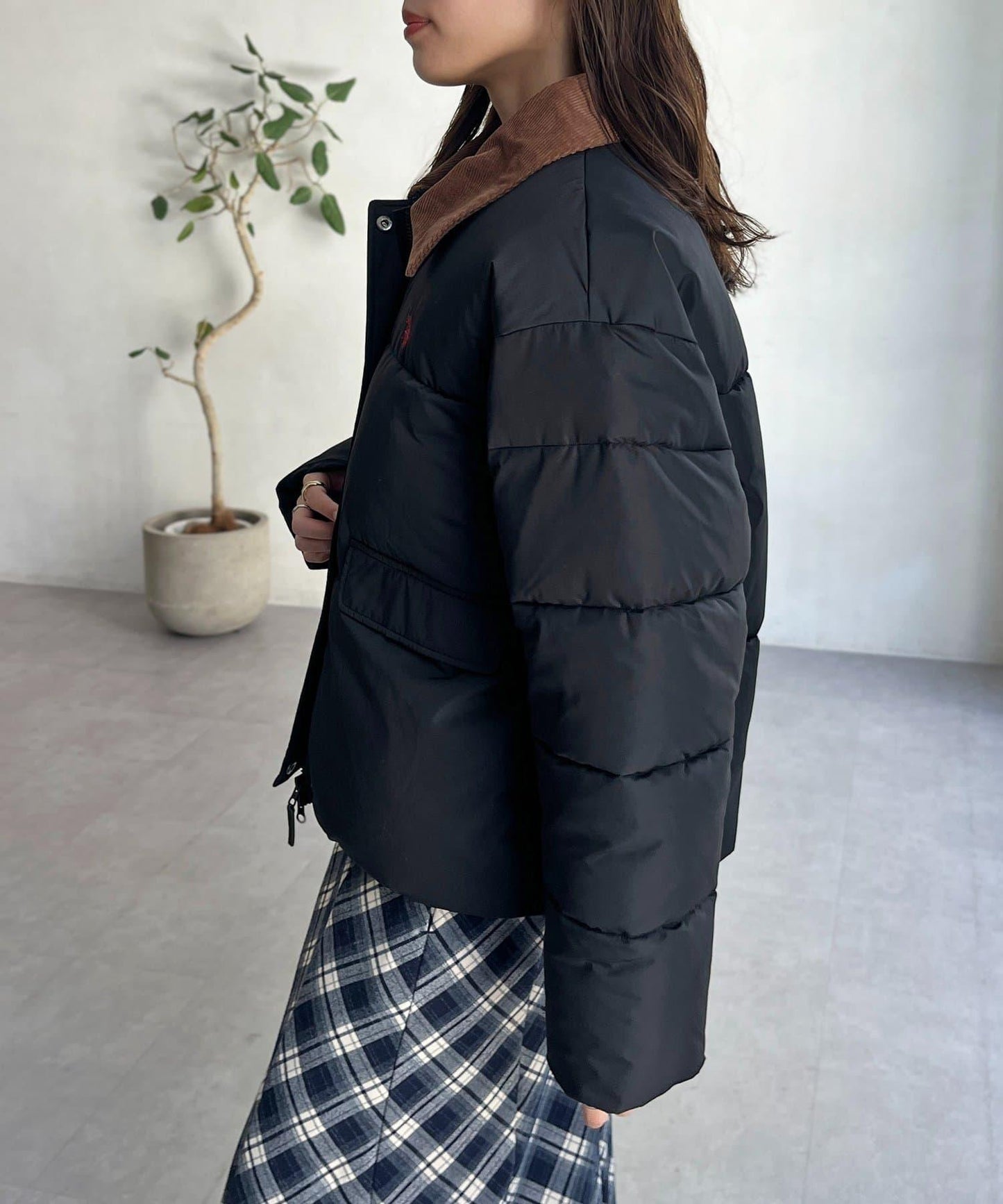 【U.S. POLO ASSN.】燈芯絨領防潑水加棉夾克