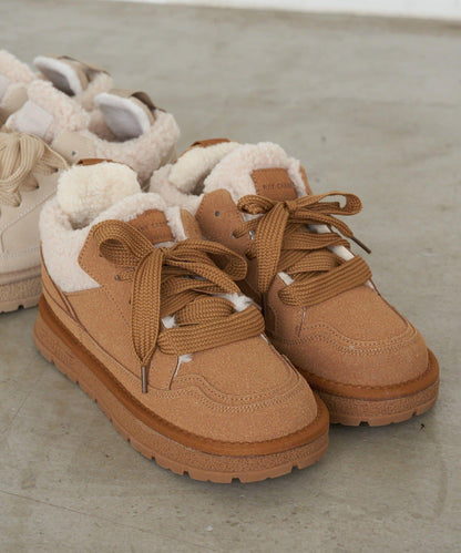 帶羔毛麂皮休閒鞋