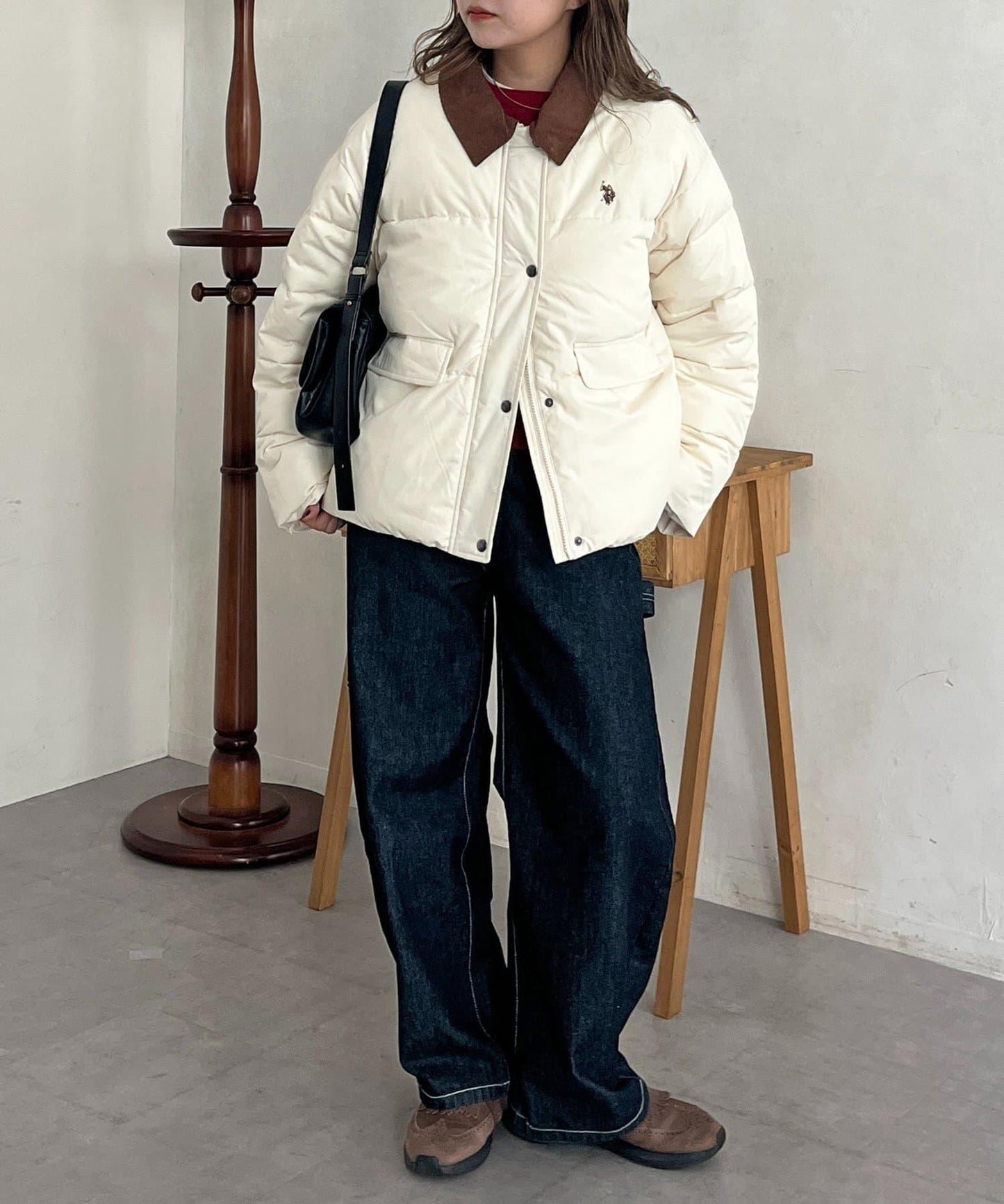 【U.S. POLO ASSN.】燈芯絨領防潑水加棉夾克