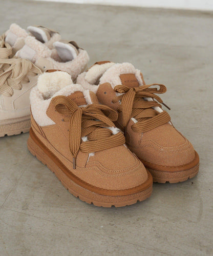 帶羔毛麂皮休閒鞋