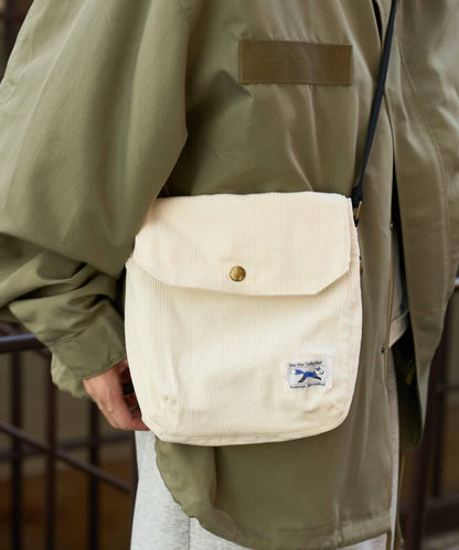 【FOX】燈芯絨翻蓋迷你單肩包