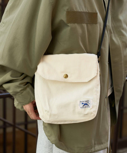 【FOX】燈芯絨翻蓋迷你單肩包