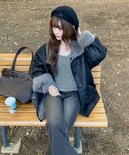 【可調節腰圍/兩種尺碼】喇叭牛仔褲