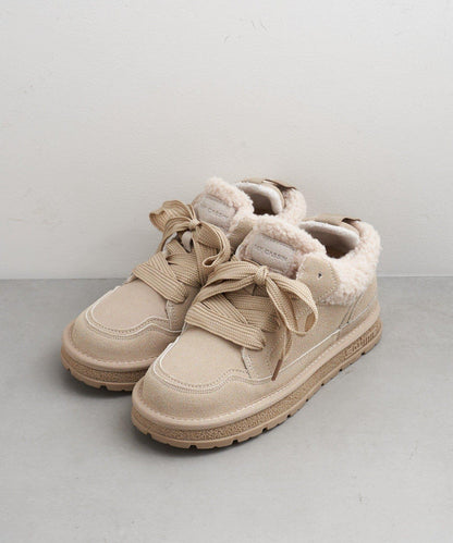 帶羔毛麂皮休閒鞋