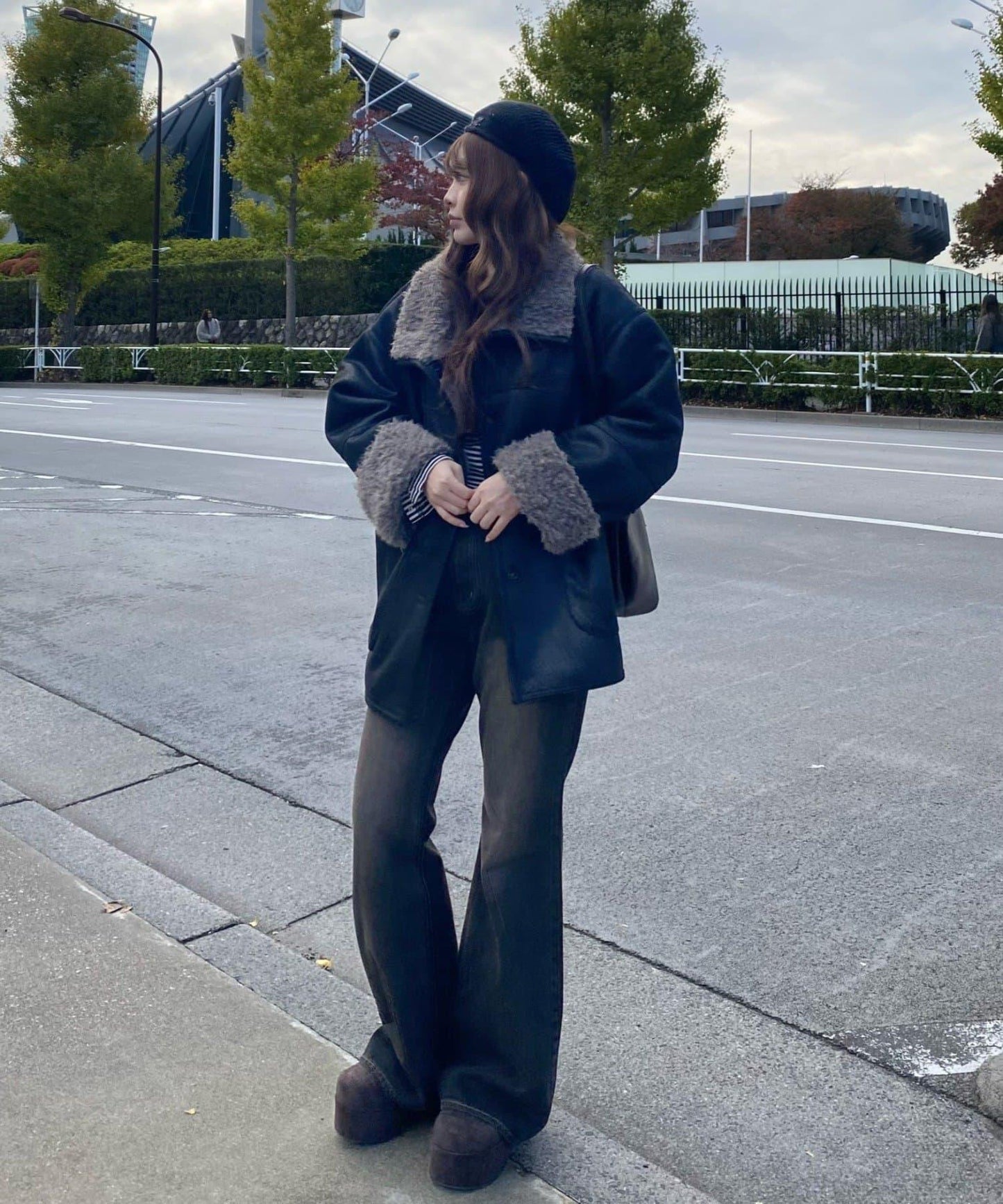 【可調節腰圍/兩種尺碼】喇叭牛仔褲