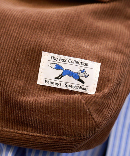 【FOX】燈芯絨翻蓋迷你單肩包