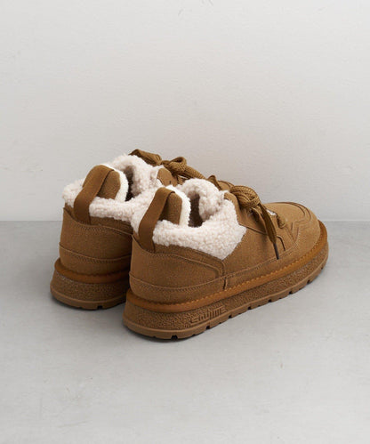 帶羔毛麂皮休閒鞋