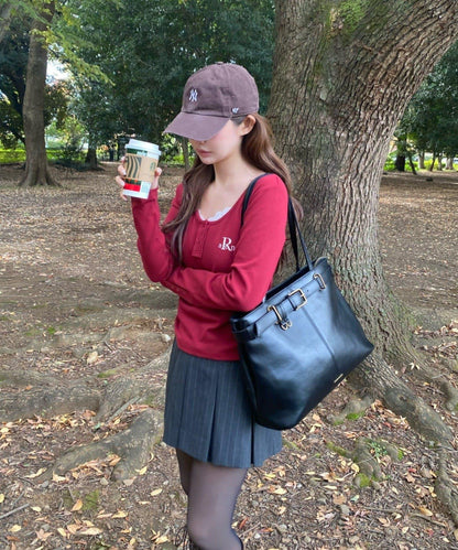 【A4可用】配腰帶托特包