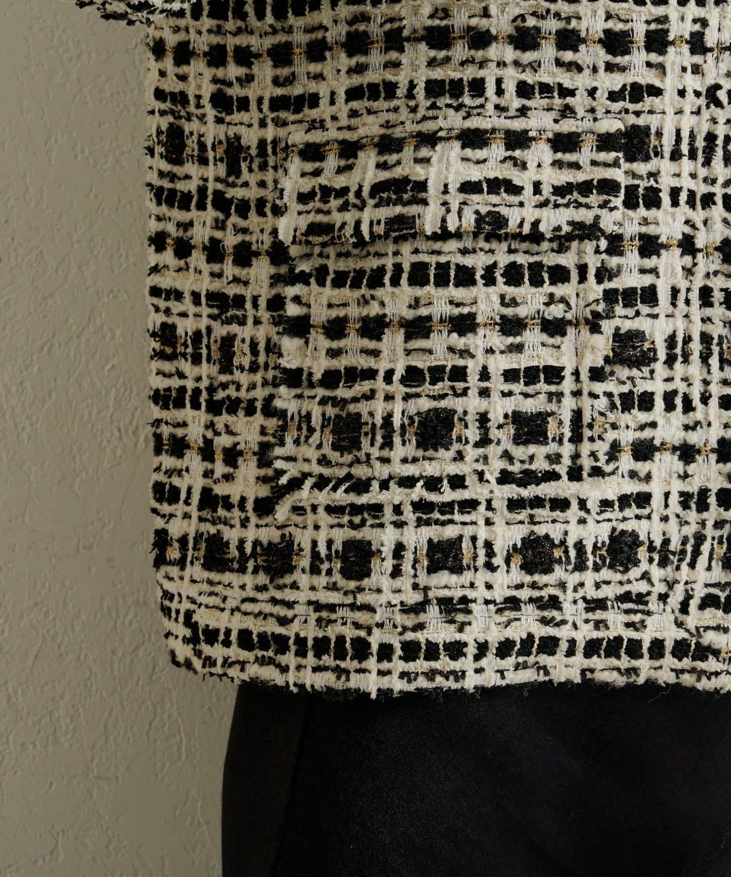 可搭配套裝穿著無領花呢夾克