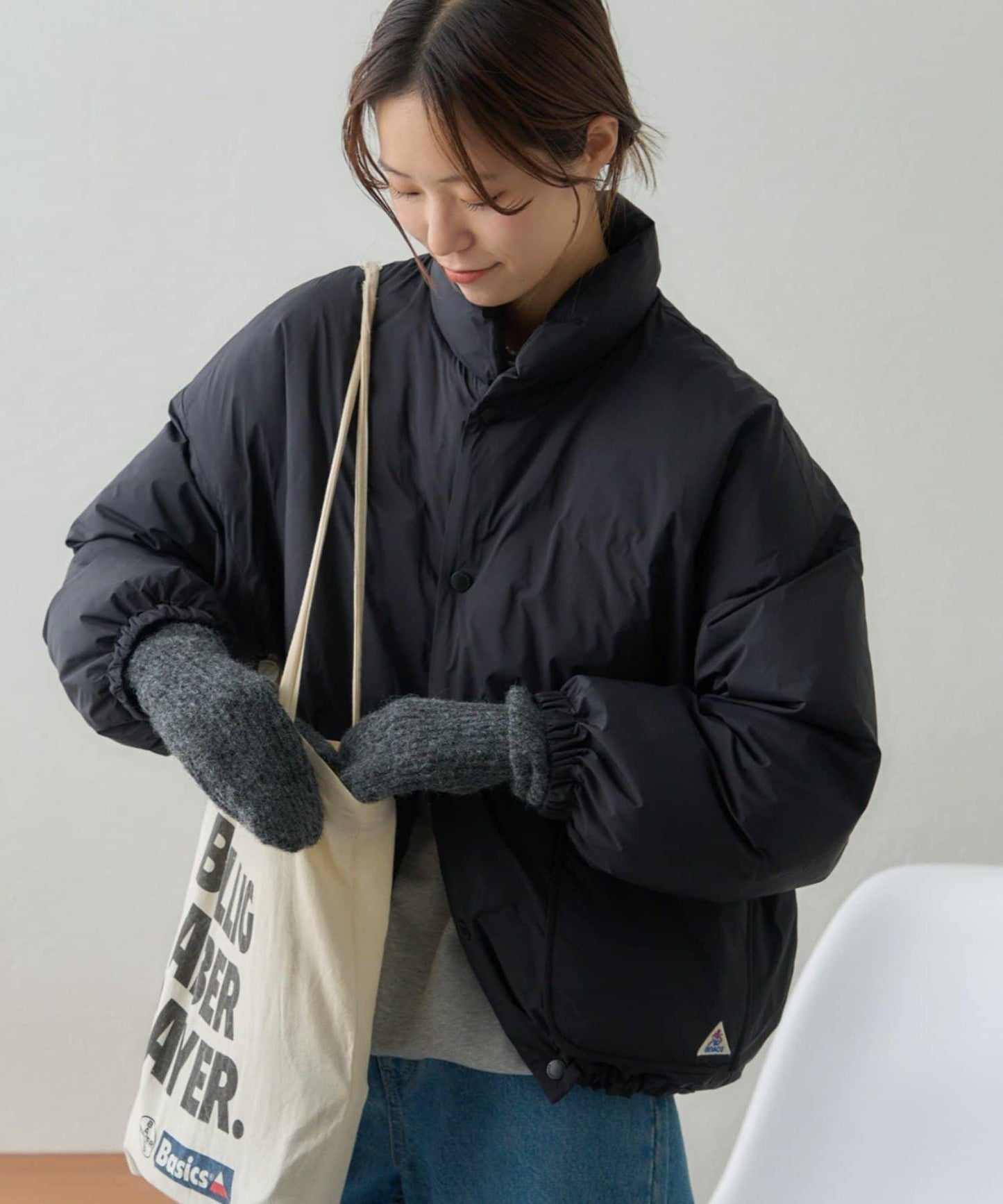 【GEVACO】無縫中長款羽絨夾克