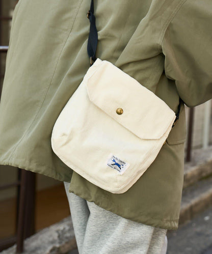 【FOX】燈芯絨翻蓋迷你單肩包