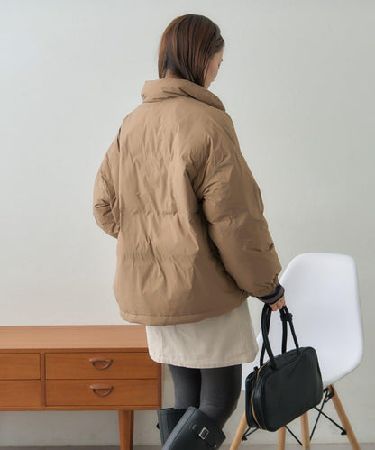 【GEVACO】無縫中長款羽絨夾克