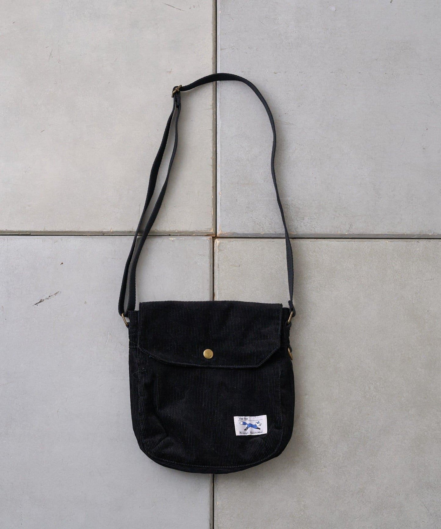 【FOX】燈芯絨翻蓋迷你單肩包