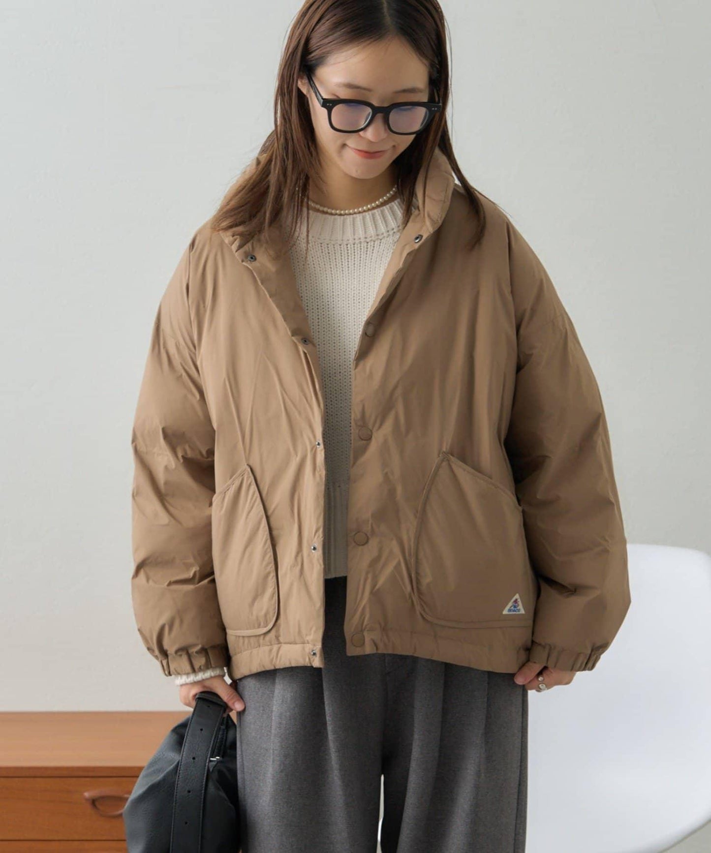 【GEVACO】無縫中長款羽絨夾克