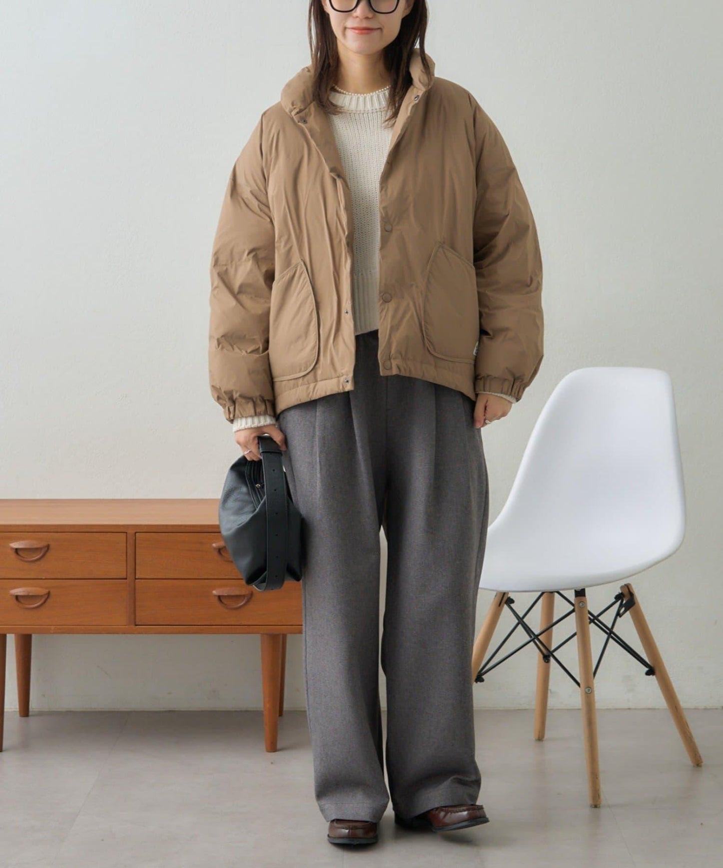 【GEVACO】無縫中長款羽絨夾克