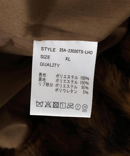 【&DEPOT限定】DankeSchon/豹紋仿皮草夾克