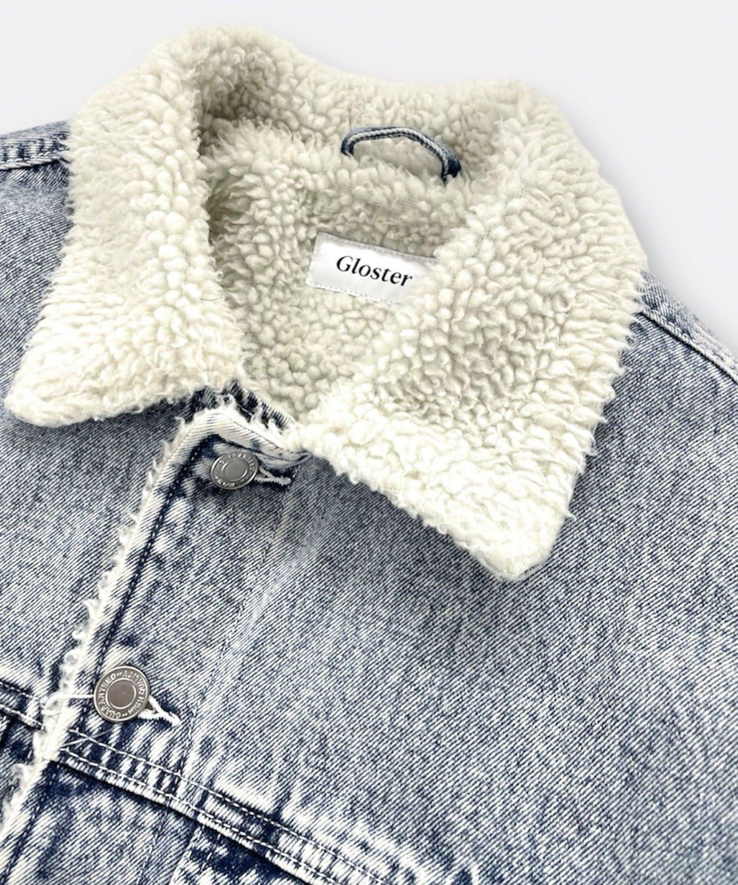 牛仔風暴騎士內襯羊羔絨牛仔夾克