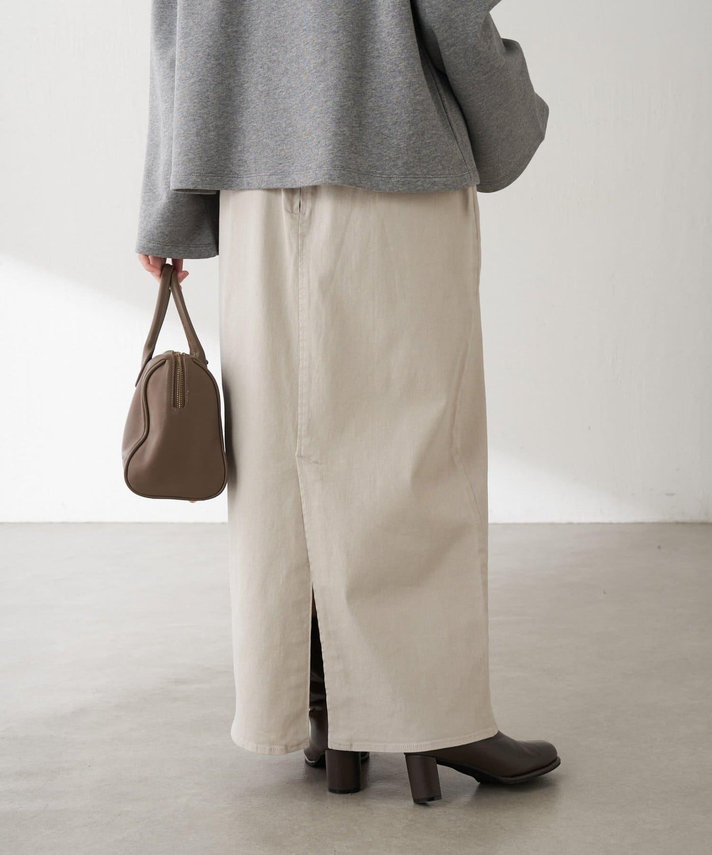 【彈力面料◎】Q.anos 修身牛仔半身裙