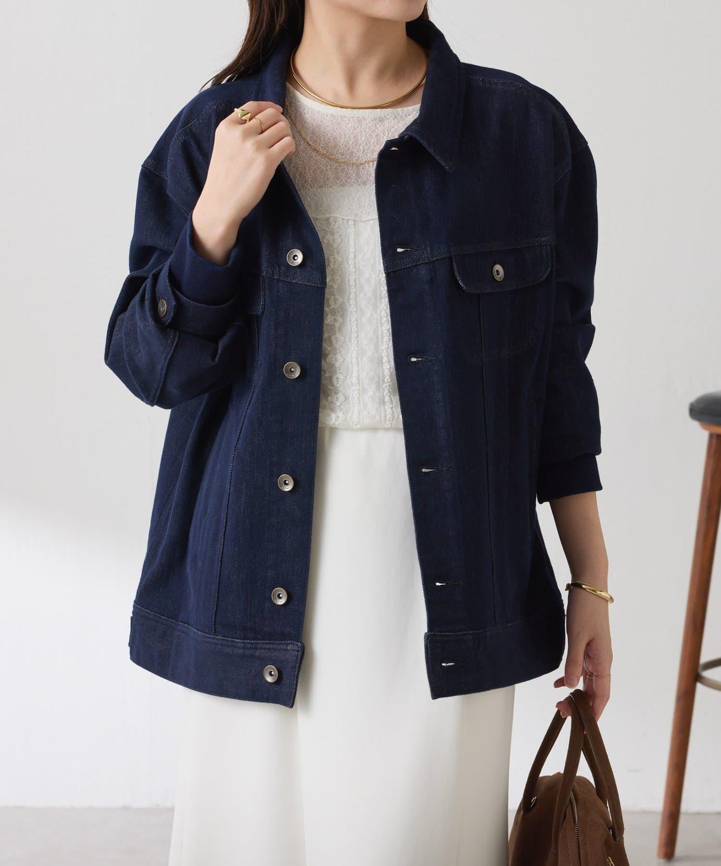 【2尺碼可選】Q.anos 彈力羅紋夾克