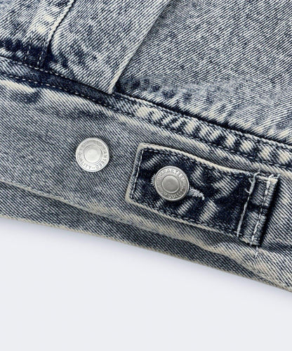 牛仔風暴騎士內襯羊羔絨牛仔夾克