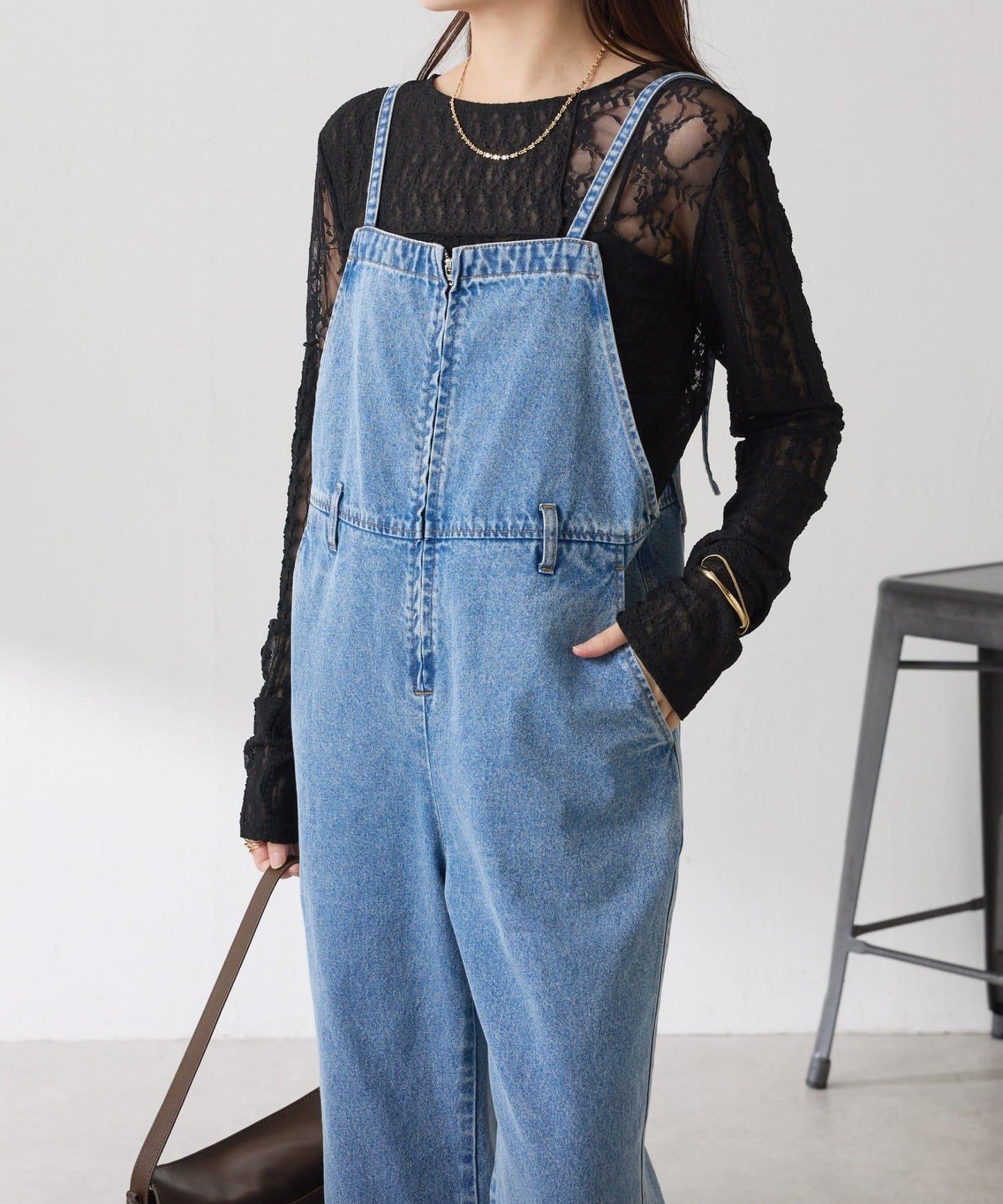 【顯瘦款】Q.anos 喇叭連體褲