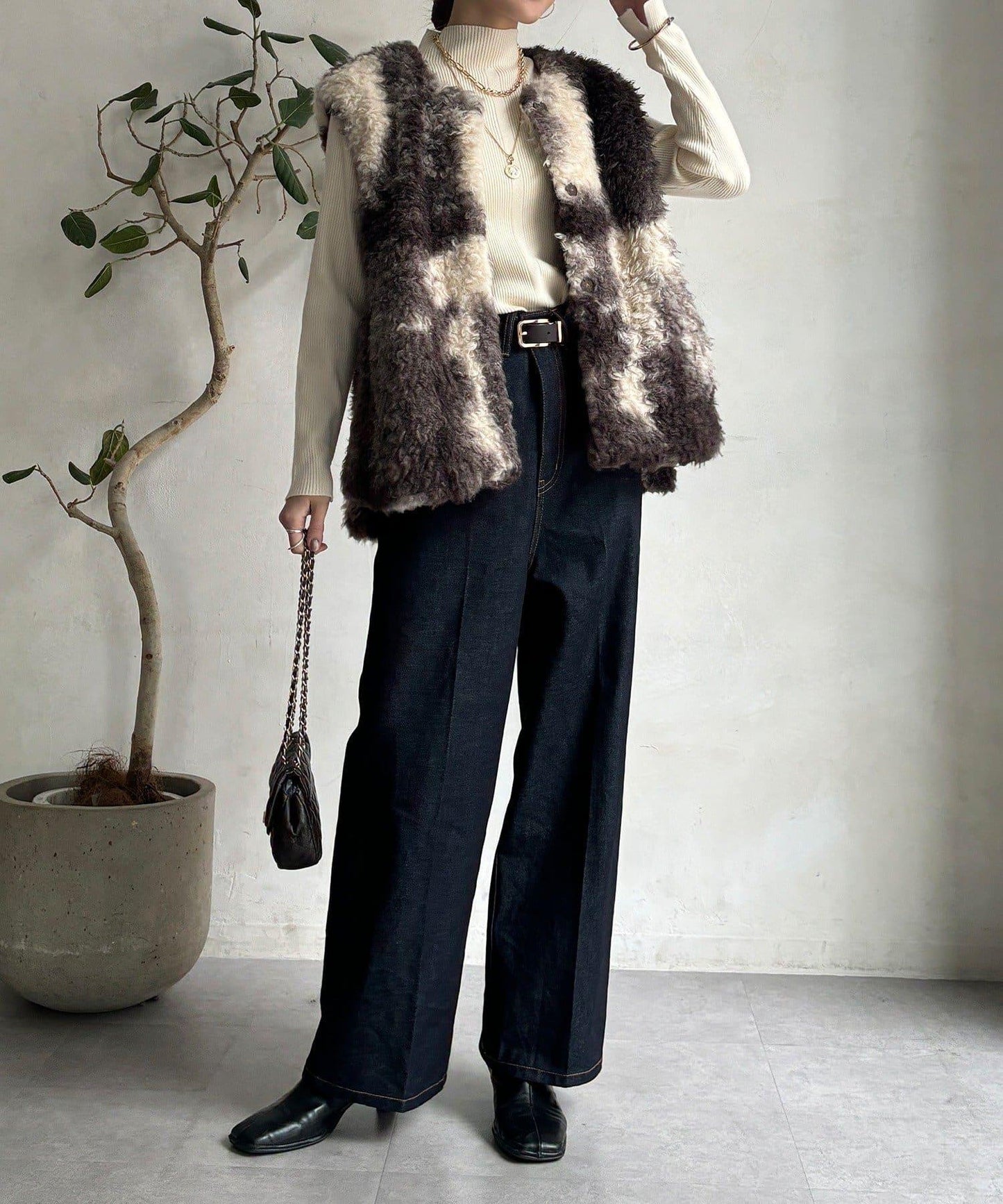 貴賓犬仿皮草漸變馬甲