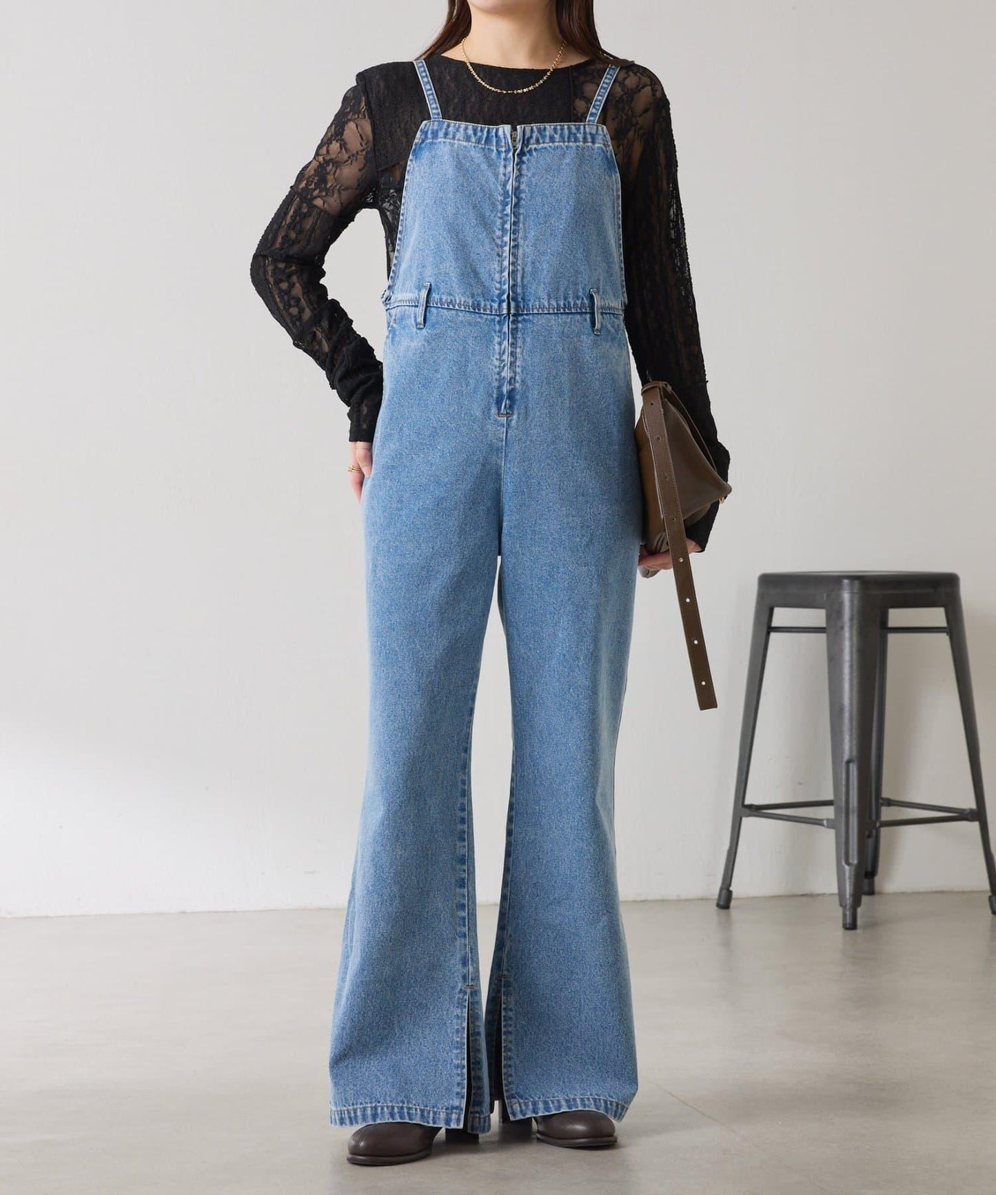 【顯瘦款】Q.anos 喇叭連體褲