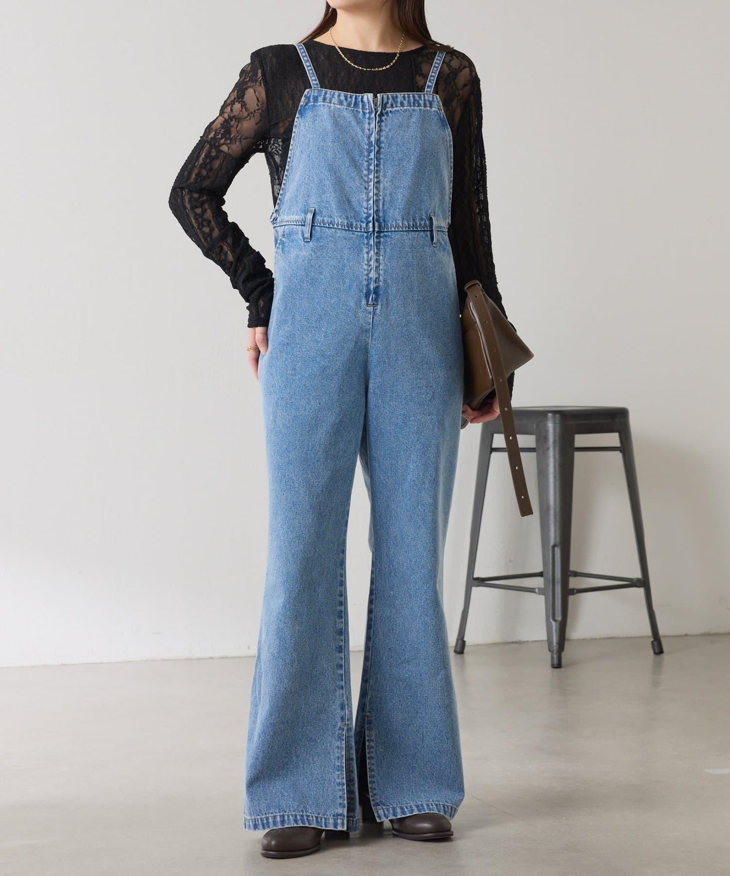 【顯瘦款】Q.anos 喇叭連體褲