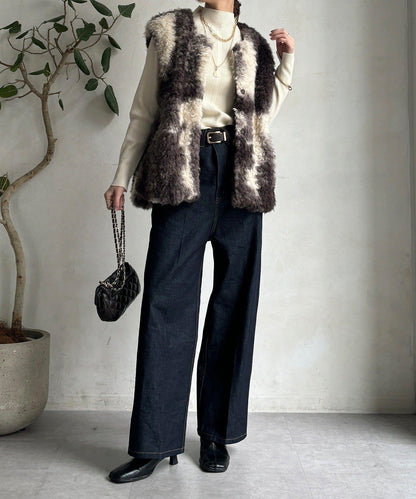 貴賓犬仿皮草漸變馬甲