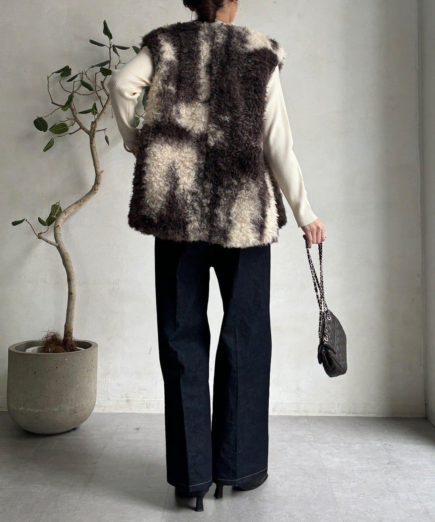 貴賓犬仿皮草漸變馬甲