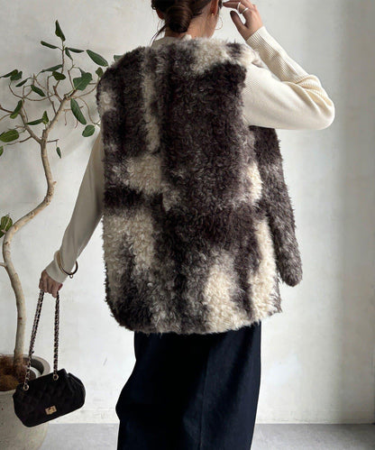 貴賓犬仿皮草漸變馬甲