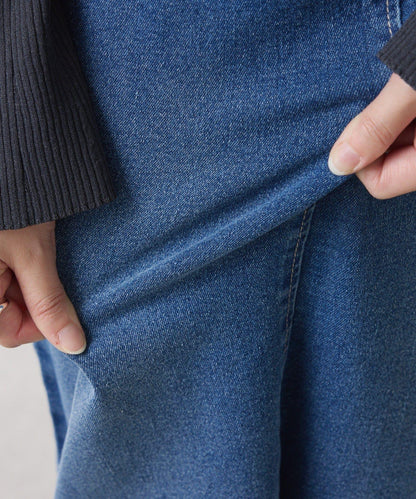 【彈力面料◎】Q.anos 修身牛仔半身裙