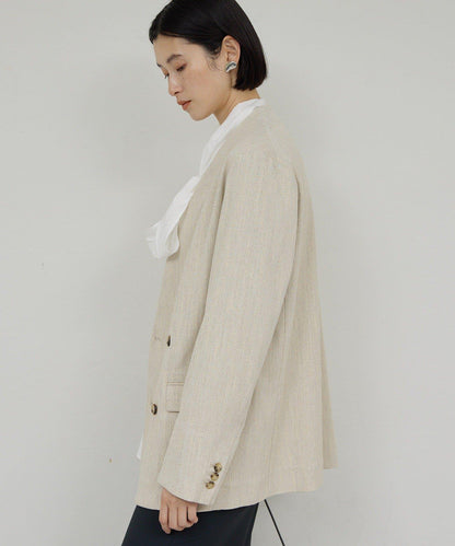 【近日開始】無領粗花呢夾克