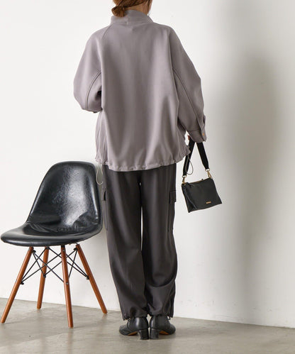 插肩袖長款大衣