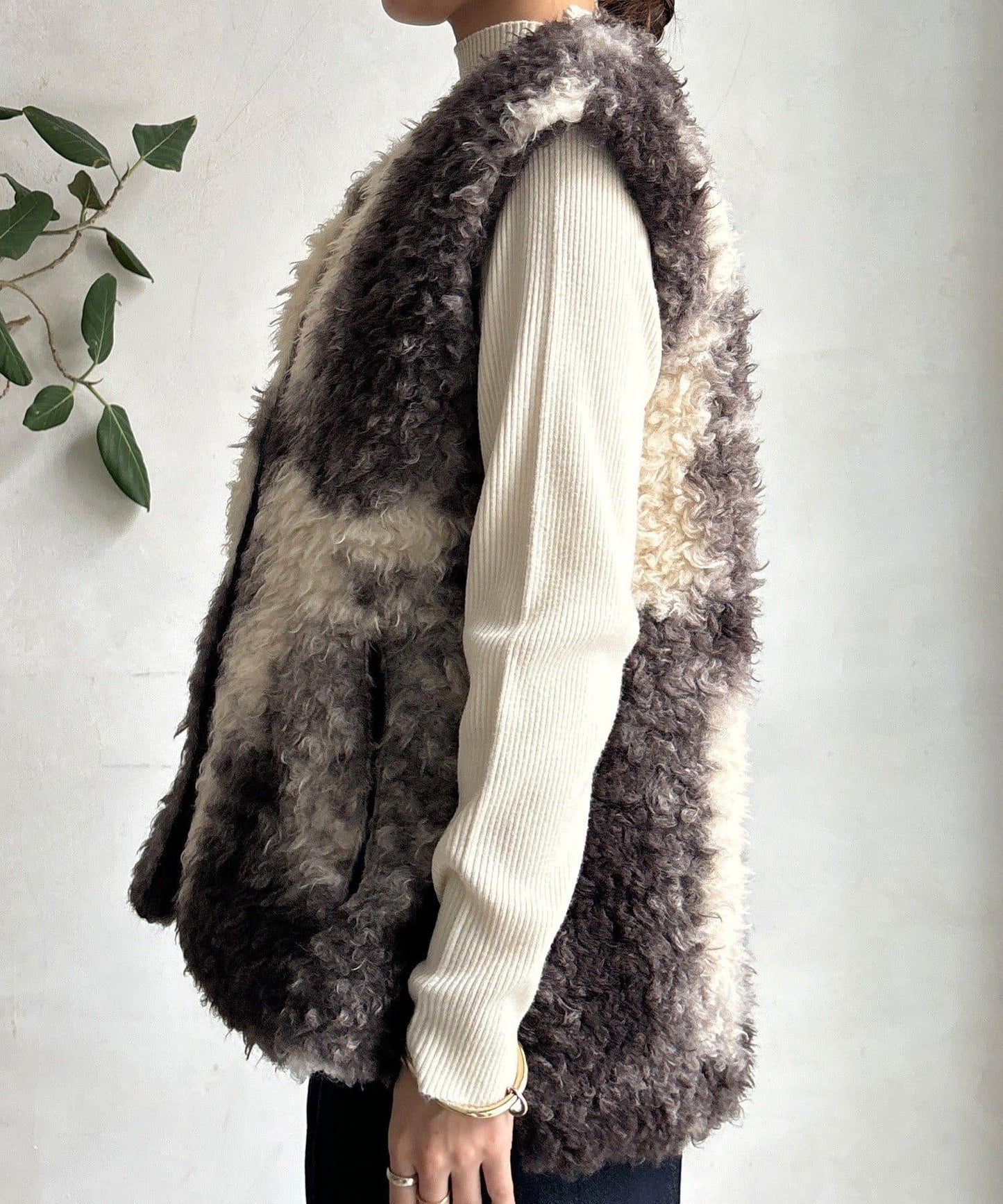 貴賓犬仿皮草漸變馬甲