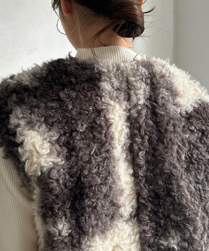 貴賓犬仿皮草漸變馬甲