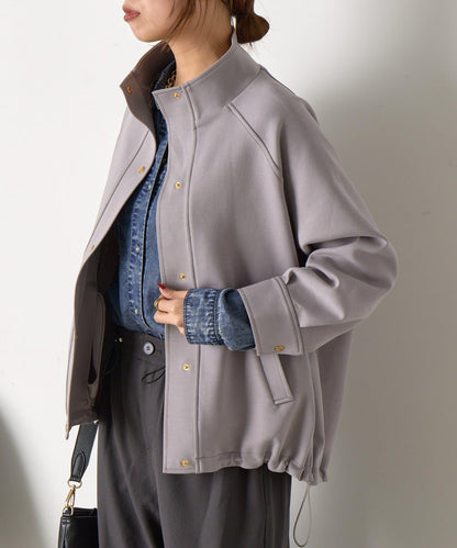 插肩袖長款大衣