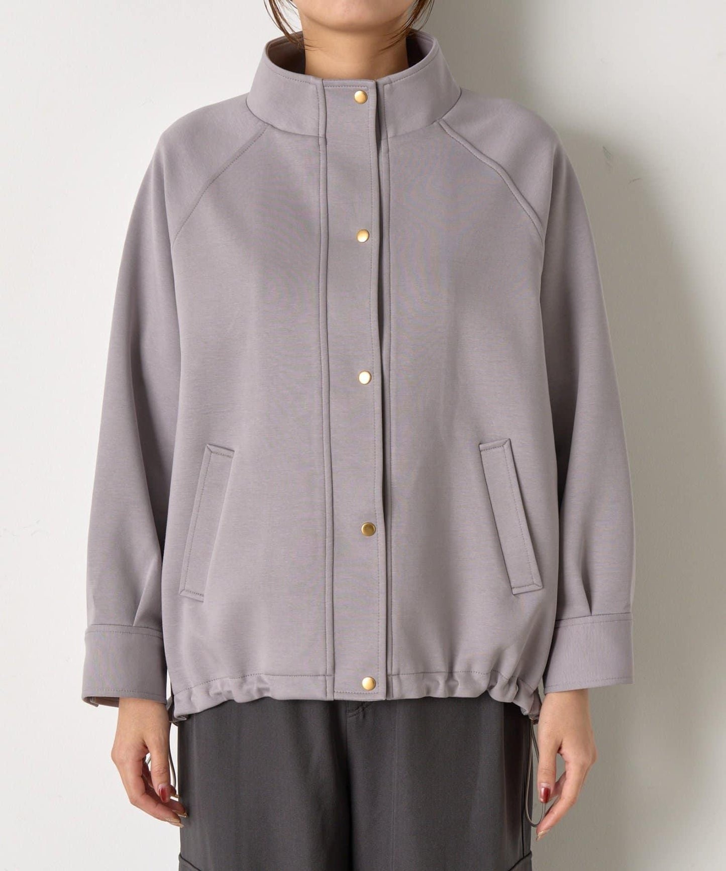 插肩袖長款大衣