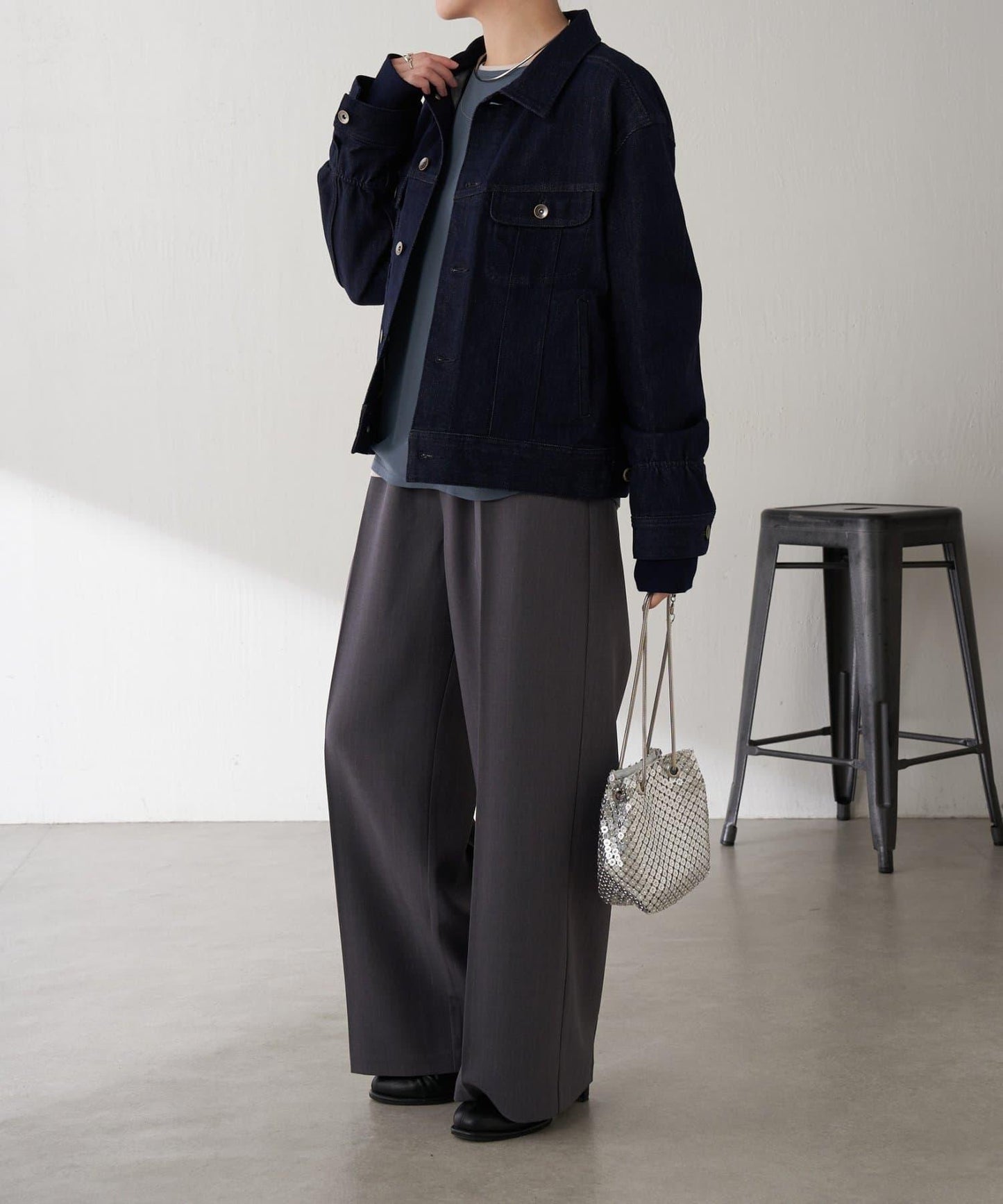 【2尺碼可選】Q.anos 彈力羅紋夾克