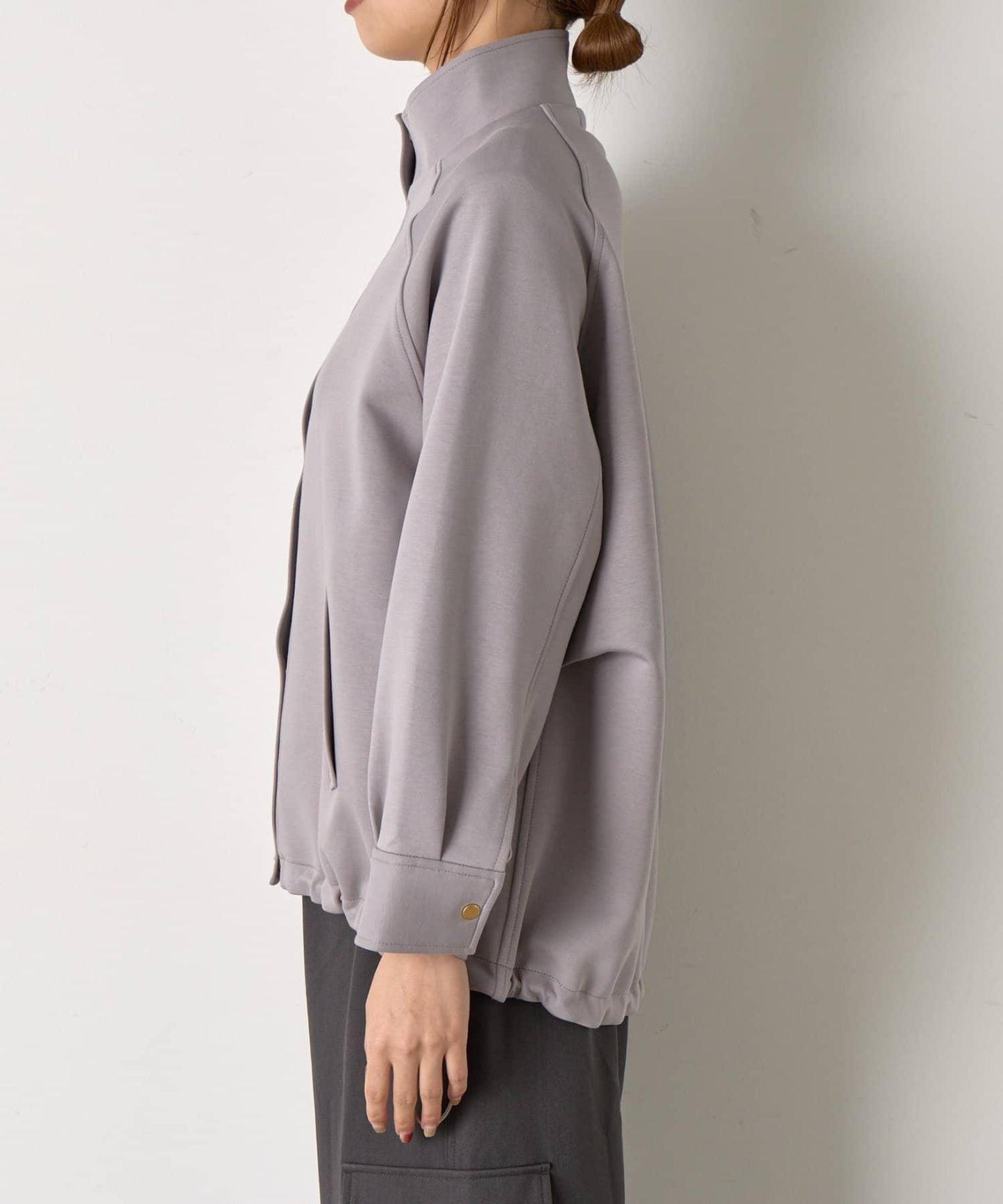 插肩袖長款大衣