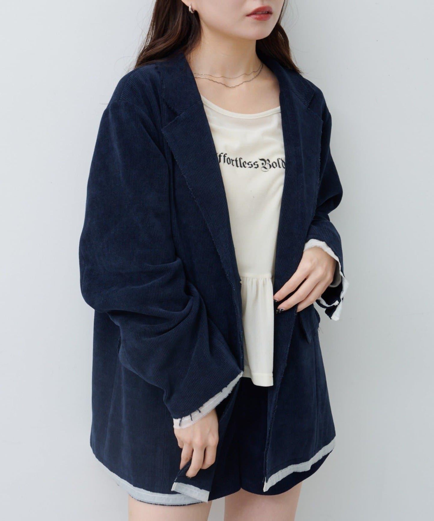 燈芯絨內襯夾克